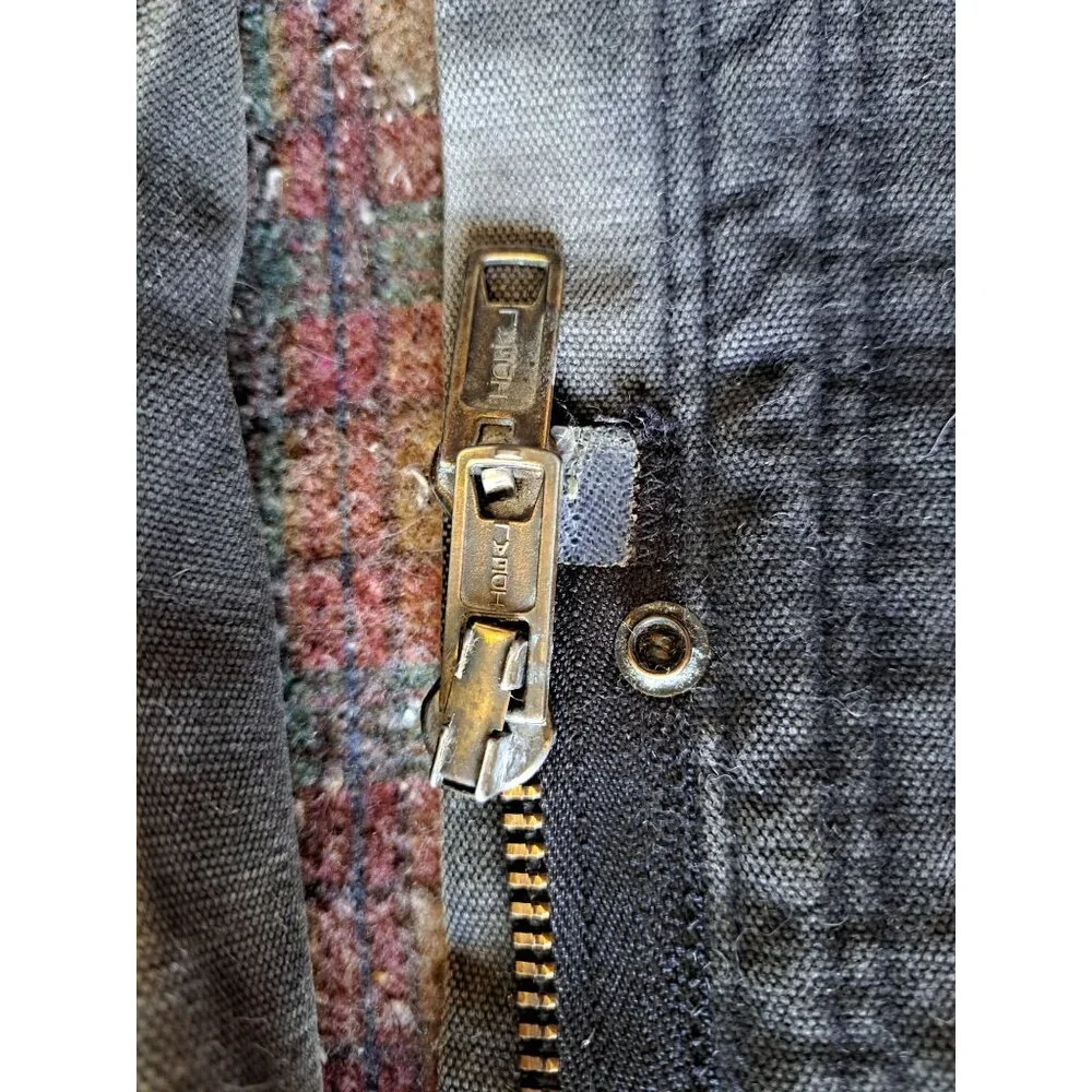 Vintage Berne XLT Barn Coat Chore BercoWear Mens Canvas Jacket Blanket Lined - Picture 6 of 9